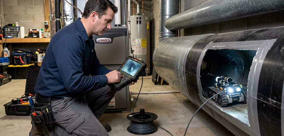 Robotic Duct Inspection in Leander, TX