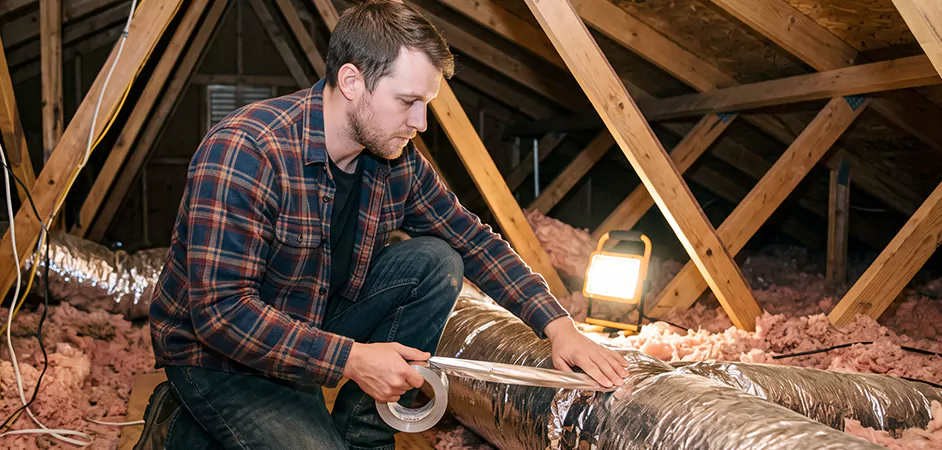 Attic Duct Sealing and Insulation in Leander