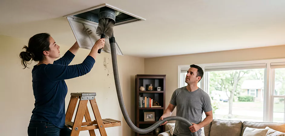 Roof and Wall Exhaust Cap Cleaning in Leander