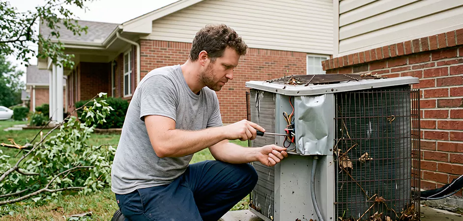 Storm Damage HVAC Restoration in Leander