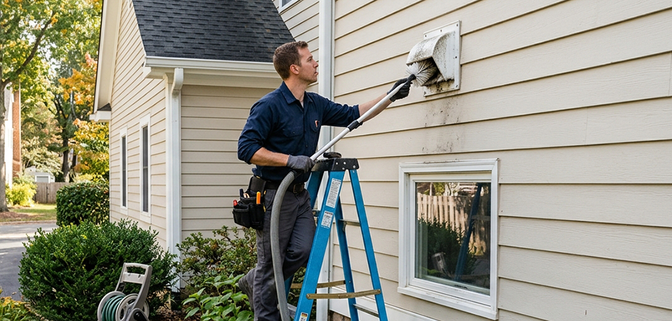 Exterior Vent Cap Cleaning in Leander